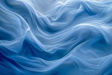 Obraz premium An abstract wave pattern with blue, smooth flowing lines