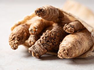 deodeok, mountain herb whose roots have restorative properties