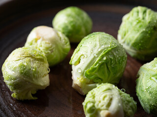 Brussels sprouts on a plate
