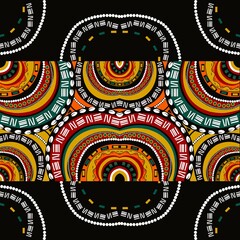 This ethnic fabric pattern draws inspiration from the rich culinary traditions of the African region. Featuring playful patterns and dimensional images, this design ethnic captures the essence 