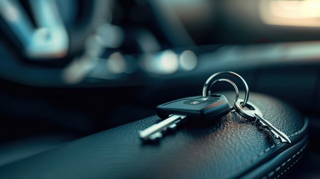 The Car Keys on Leather
