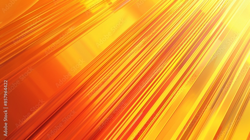 Poster abstract background featuring dynamic geometric lines in vibrant orange and yellow hues, creating a 