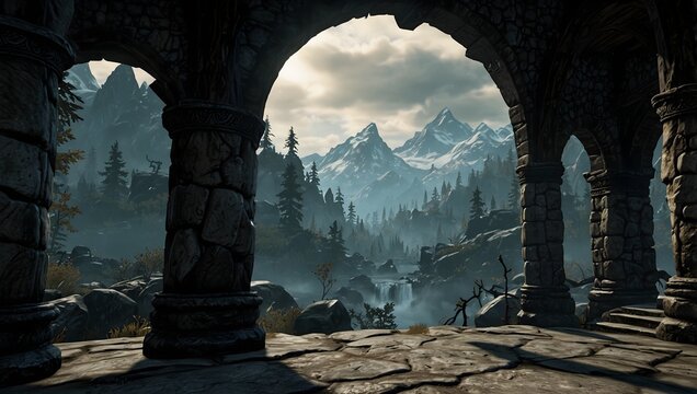 The immersive world-building of 'The Elder Scrolls V Skyrim' and its impact on gameplay ai_generated