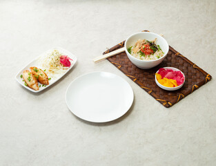 Empty plate between meals