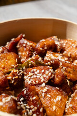 chinese chicken curry with rice and vegetables