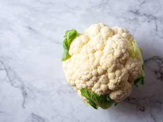 Cauliflower on marble