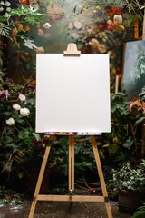 Picture frame with stand in an atmosphere that is close to nature.