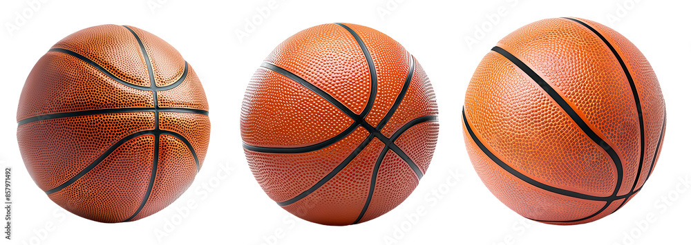 Wall mural basketball ball isolated on white