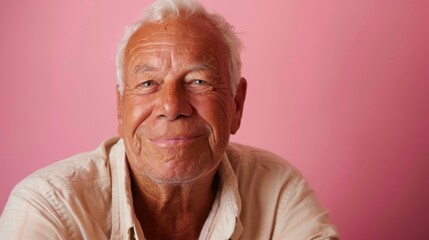 Fototapeta premium The Smiling Elderly Man