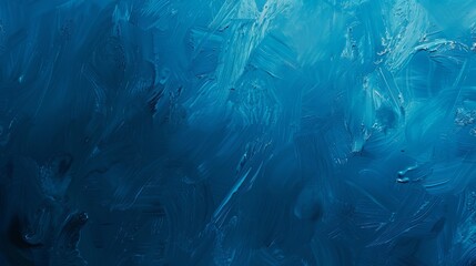 Abstract blue brushstrokes on canvas texture background