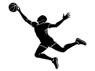 silhouette of a person jumping