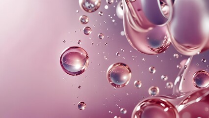 Serum Skincare Droplet Splash on Surface