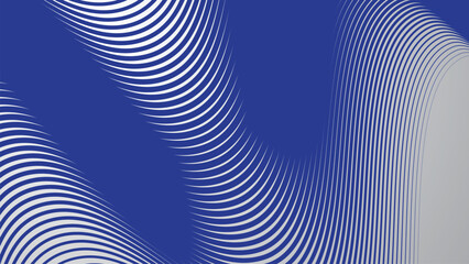 Abstract background with blue curve lines for backdrop or presentation