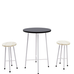 3 D illustration of  table set icon