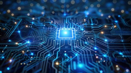 Abstract Technology Background: Circuit Board