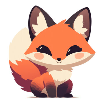 recommend clip art: red fox cartoon