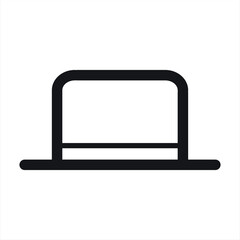 Vector illustration of a bowler hat, perfect for icons or use for clothing and fashion businesses