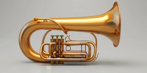 Fototapeta premium Majestic Tuba. Classical Music Harmony concept