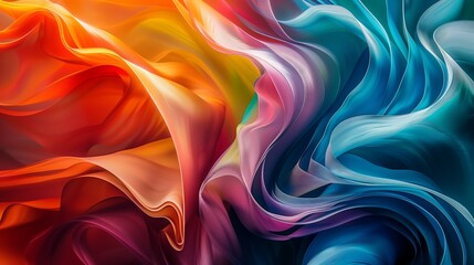 Obraz premium abstract wallpaper of wavey colours