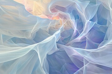 Fototapeta premium Ethereal abstract pastel waves texture
