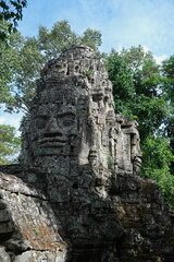 Angkor Thom Temple Face