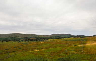 Fototapeta premium Scottish Lowlands panorama Inverness to Aviemore
