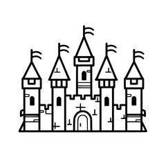 Princess palace, castle icon, castle, Castle png, Line Art Castle, Minimalist Wall Art, Castle Illustration, Castle Silhouette, Line art princes, Line art Palace, Fantasy Castle SVG, Castle Tower, Cas