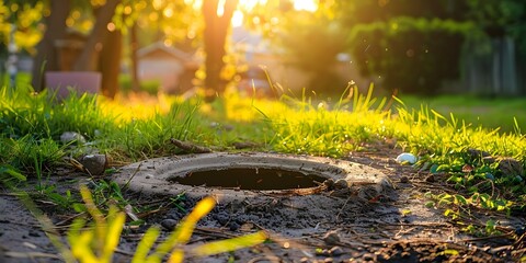 Expert Septic Tank Cleaning Services for Residential Properties Ensuring Proper Sewage Maintenance. Concept Septic Tank Cleaning, Residential Properties, Sewage Maintenance, Expert Services
