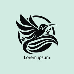 bird logo on white background