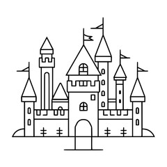 Princess palace, castle icon, castle, Castle png, Line Art Castle, Minimalist Wall Art, Castle Illustration, Castle Silhouette, Line art princes, Line art Palace, Fantasy Castle SVG, Castle Tower, Cas