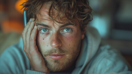 portrait of A dazed man