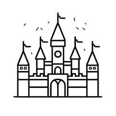 Princess palace, castle icon, castle, Castle png, Line Art Castle, Minimalist Wall Art, Castle Illustration, Castle Silhouette, Line art princes, Line art Palace, Fantasy Castle SVG, Castle Tower, Cas