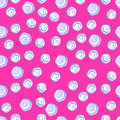 abstract floral pink seamless vector pattern