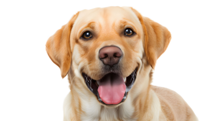 Joyful Labrador Retriever with Tongue Out