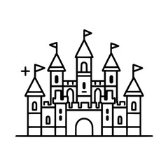Princess palace, castle icon, castle, Castle png, Line Art Castle, Minimalist Wall Art, Castle Illustration, Castle Silhouette, Line art princes, Line art Palace, Fantasy Castle SVG, Castle Tower, Cas