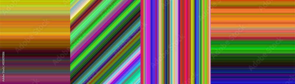 Poster abstract gradient background set