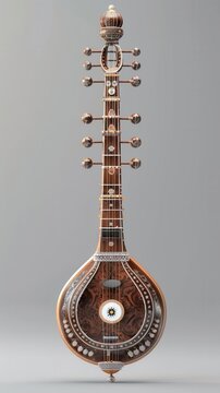 Traditional Indian Music. The sitar is a plucked string instrument