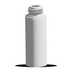 white plastic bottle