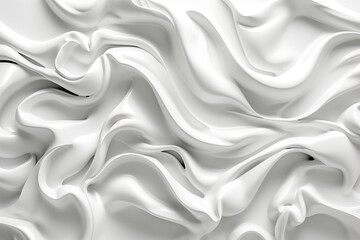 Fototapeta premium abstract wavy background with smooth lines in white colors