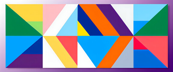 illustrazione con elementi geometrici a tema astratto contemporaneo