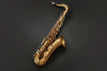Obraz premium Melodic Harmony. Capturing the beauty of the saxophone in a peaceful setting