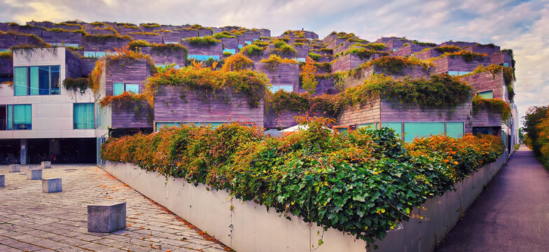 Terraces of Mountain Dwellings Building at Copenhagen, Denmark