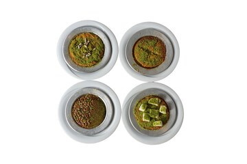 Kunefe varieties, traditional Turkish dessert maker