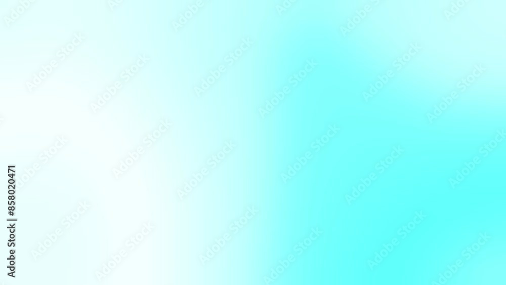 Poster aqua blue and white gradient backgorund, soft color transition animation