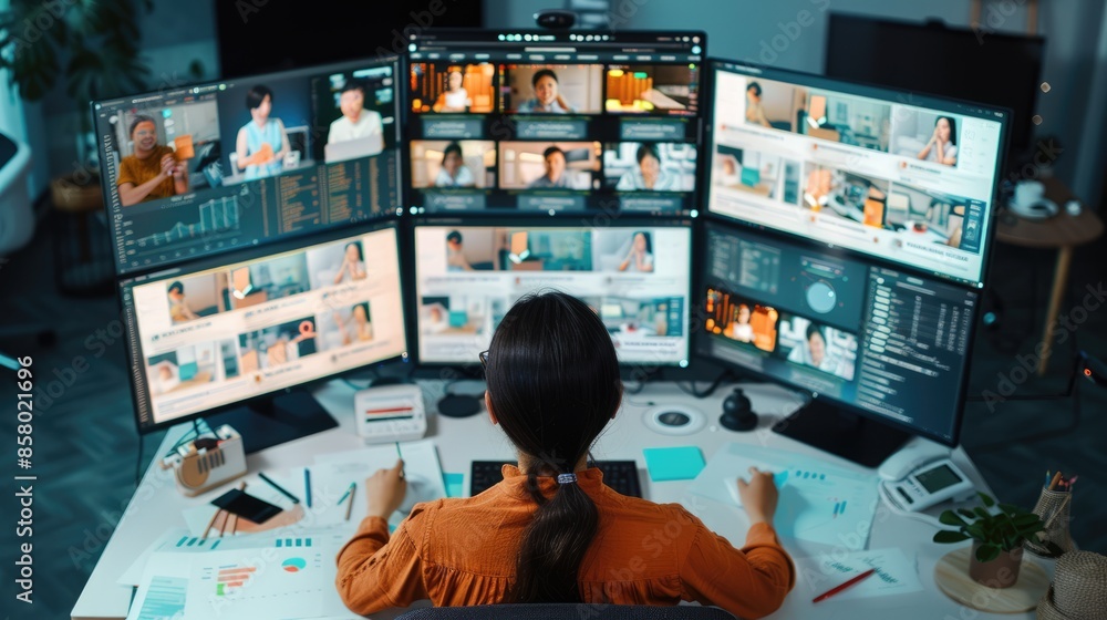 Poster enhanced productivity in business remote work: collaborative tools for shared documents and charts o