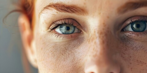 Common Imperfections in Women's Facial Skin. Concept Acne, Fine Lines, Dark Spots, Pores, Uneven Skin Tone