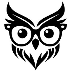 Owl logo silhouette