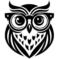 Owl logo silhouette