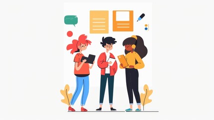 Strategic Planning for Virtual Product Launch: Business Team Organizing Remote Event, Generative AI