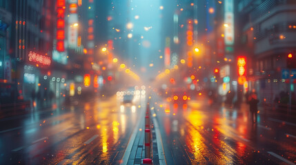 abstract background After the rain city